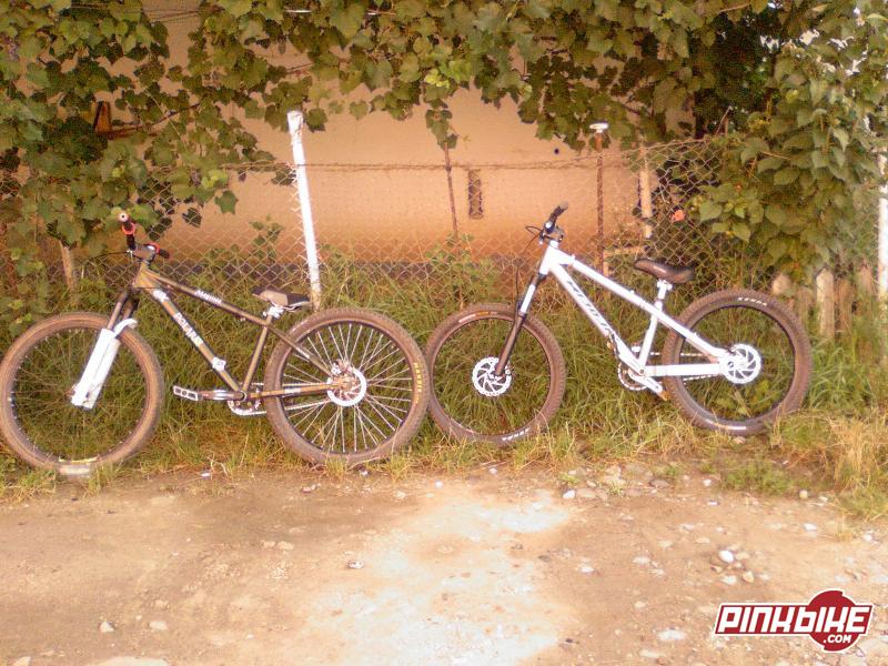 My bike & leo's bike (Magellan polar x 2005 extreme edition & Nicolai BMXTB)