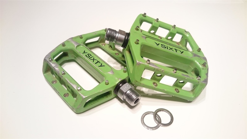 2016 V Sixty MTB flat pedals (B-87), bright green For Sale