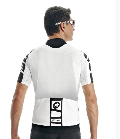 2016 Assos UNO XL white cycling jersey