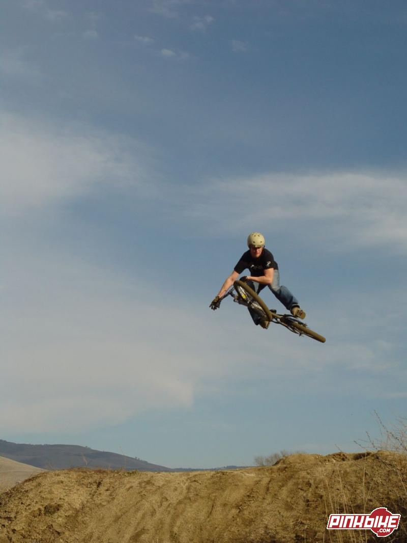 The sun was out, the weather nice, why not hit up the jumps.