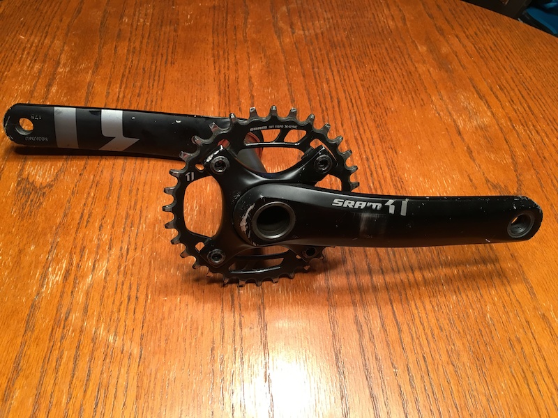 2015 Used SRAM X1 crankset with bottom bracket For Sale