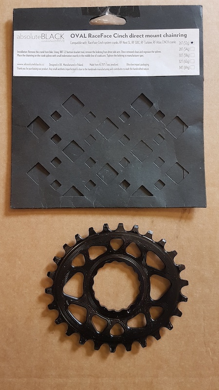 2017 Absolute Black 26t oval chainring