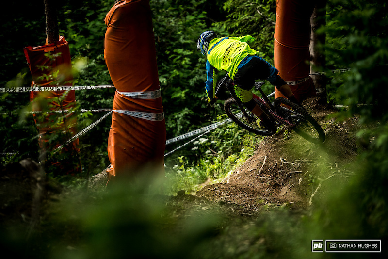 Sam Blenkinsopp enjoyed the old school vibes of the Les Gets course, but just missed out on the top 10.