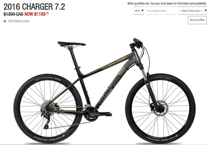 norco charger 7.2 2016