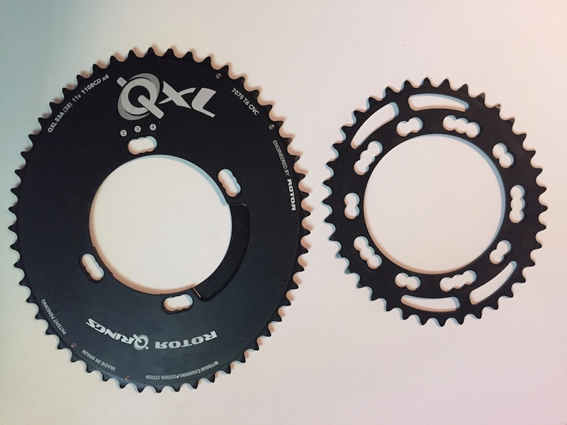 New Rotor QRings QXL 110 BCD 53/38T Chainrings For Sale