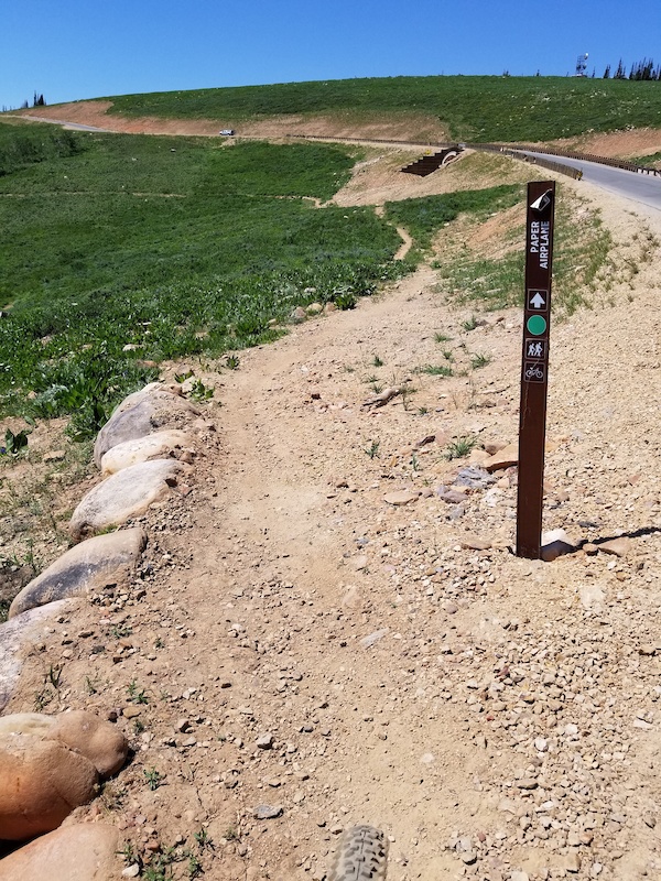 Paper Airplane Mountain Bike Trail Eden, Utah