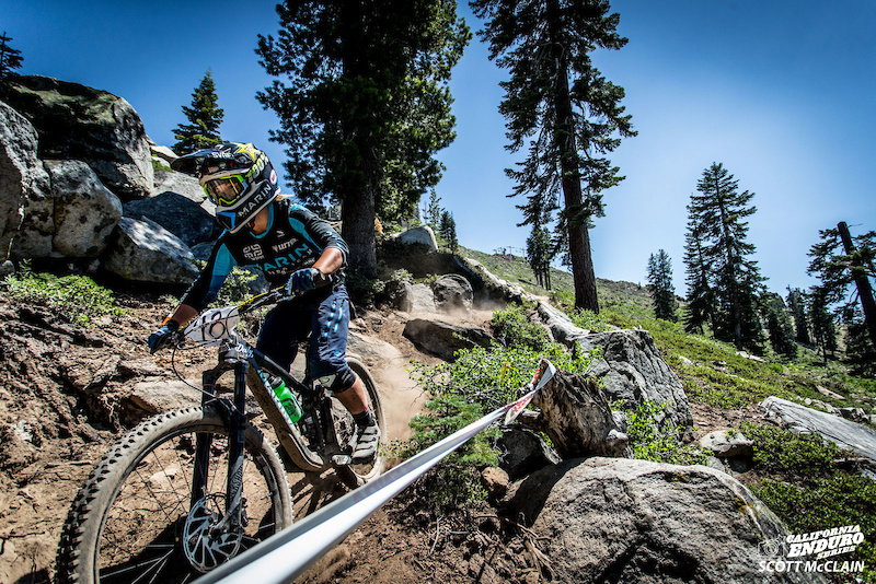 Janea Perry Marin all focus and determination on Stage 5.