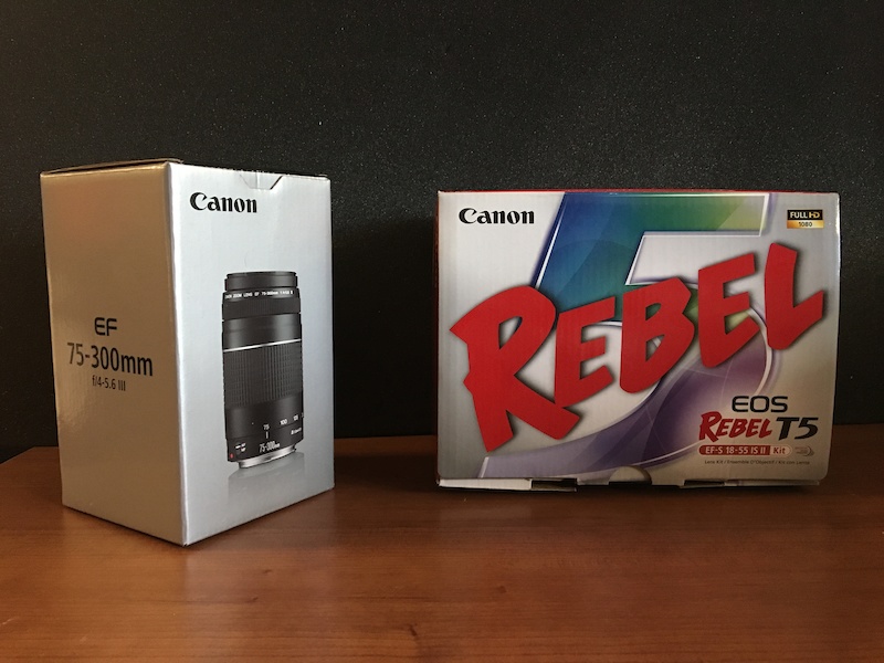 2017 Canon rebel T5 (2 lenses) For Sale