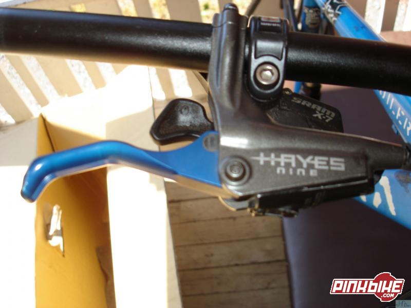 hayes nine with dangerboy levers, comes with 8 inch roters and sram x7 shifters