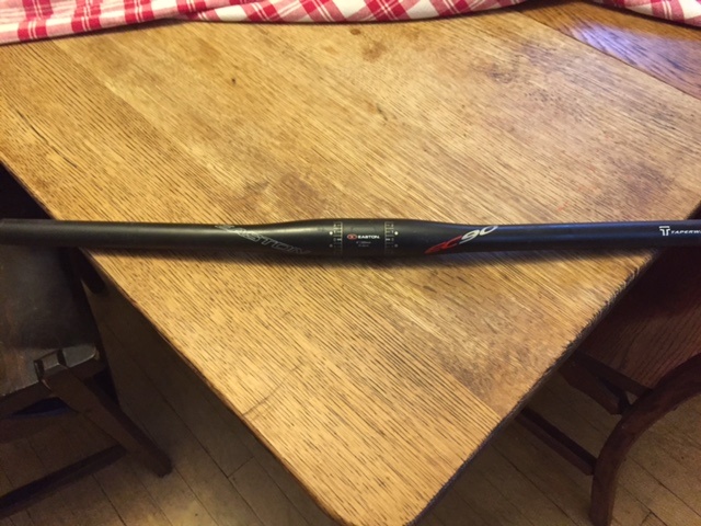 Easton EC 90 black carbon bars straight 5 degree 590mm For Sale