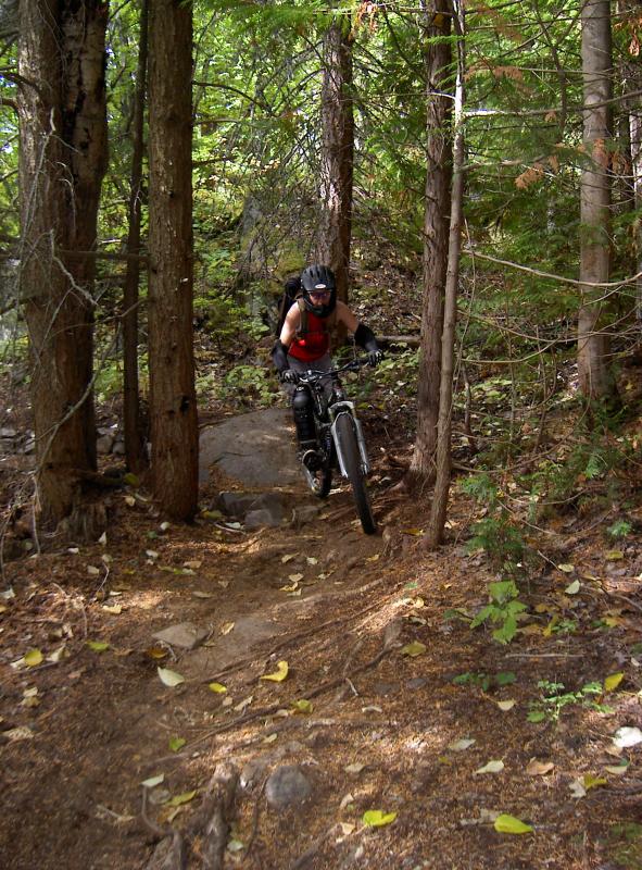 Singletrack fun.....Fall riding at its tackiest best...great conditions!
