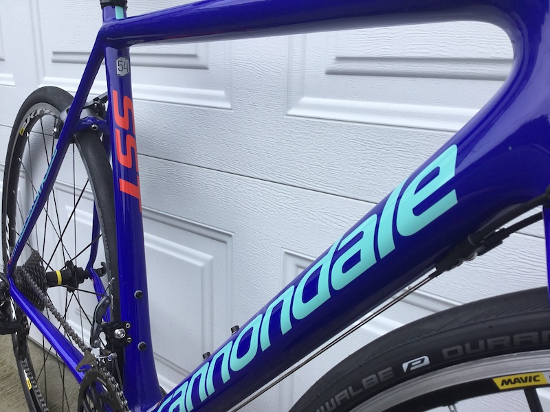 2016 Cannondale Supersix Evo Hi-Mod 54 cm Ultegra Blue For Sale