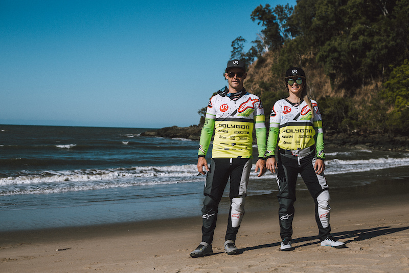 Mick and Tracey Hannah have Alpinestars kit done up n the colors of Australia