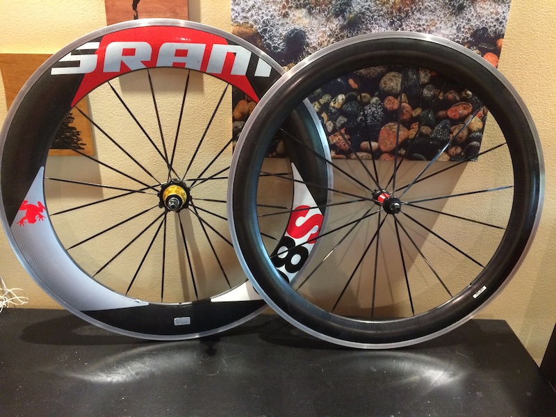 2012 SRAM S80 & S40 Carbon Clincher 10 Speed Wheels For Sale