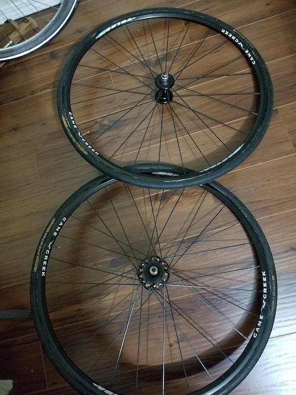 0 Cane Creek Volos Track wheels with conti tire