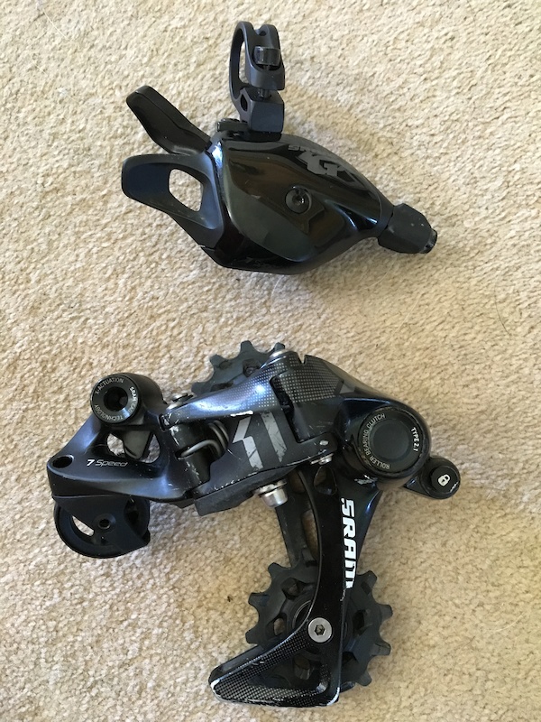 2016 PRICE DROP SRAM X01 7sp mech with GX 7 sp shifter. For Sale