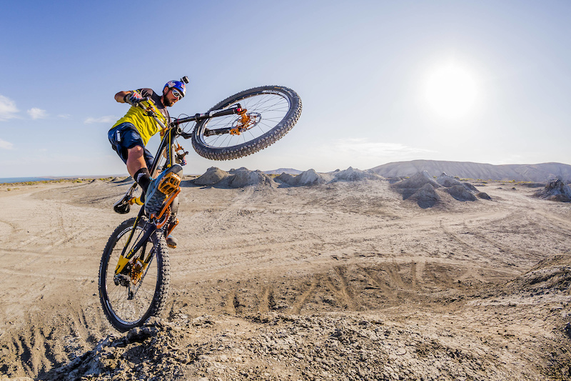 Kenny Belaey Rides at Gobustan Rock Art Cultural Reserve in Baku, Azerbaijan on July 13, 2017 // Nikoloz Paniashvili / Red Bull Content Pool // P-20171009-00608 // Usage for editorial use only // Please go to www.redbullcontentpool.com for further information. //