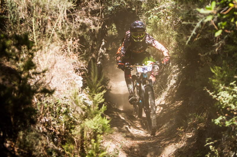 The dust was pretty present hanging in the air obstructing the view of the trail at certain points.