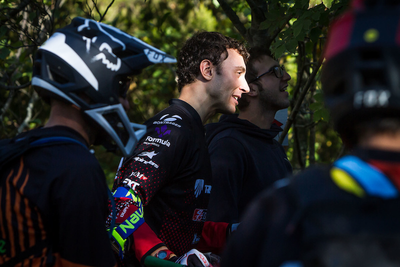 Vittorio Gambirasio the overall winner was smiling and relaxed before stage start.