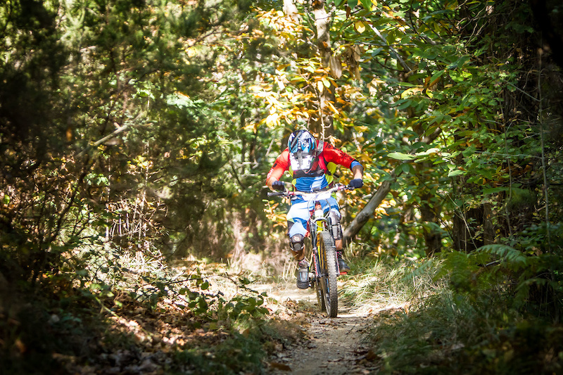This rider seems to have forgotten to switch his bike on.