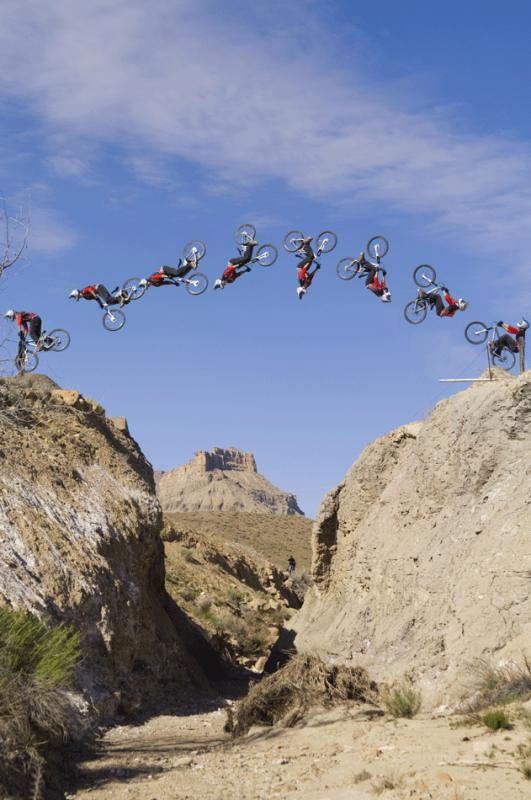 Cam back flipping in Utah for NWD8 and captured by Ian Hylands