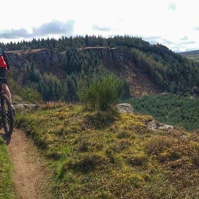 Photo did not come out well but anyway this is an old photo of me riding along the side of a cliff at the North Third !
#scotland