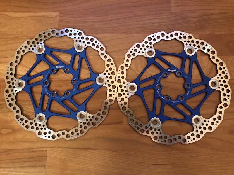 2016 Hope Tech Floating Rotor 180mm Blue Pair
