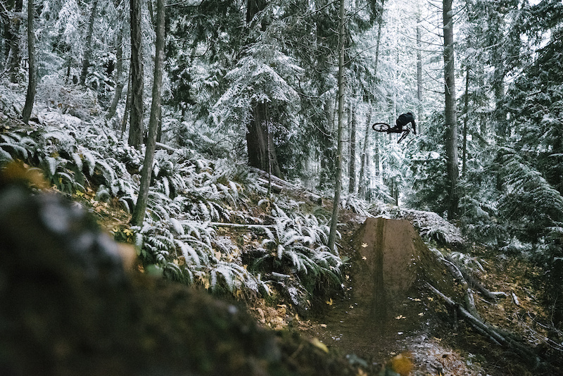 Dancing through a snowy pacific north west forest!