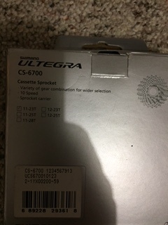0 Ultegra 10 Speed Cassette 11-23 Brand New
