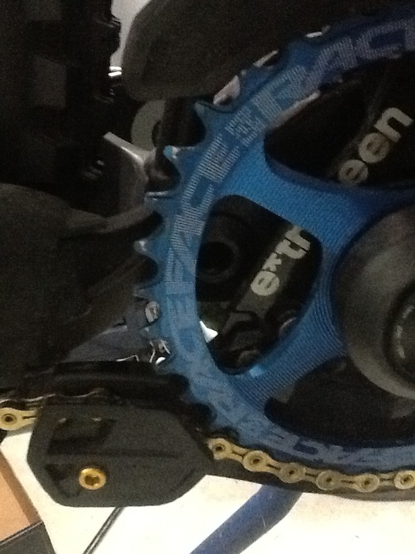 2016 Race Face Cinch 36T NW blue anodize chainring