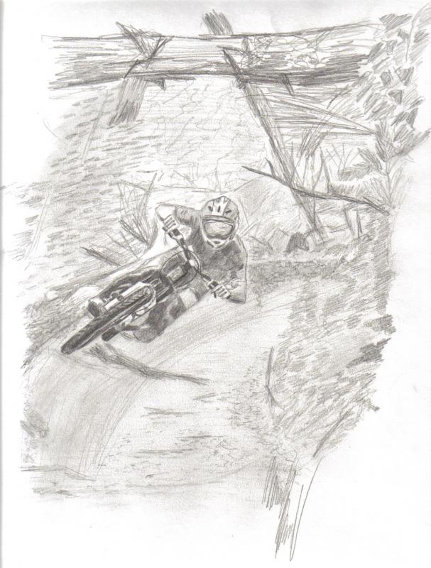 hey guys, i had 40 minutes until Ride Guide Bike started, so i printed off one of my favorite POD pictures and did a little sketch, hope you like

PS: If you are the rider and dont like it, please dont get upset =)