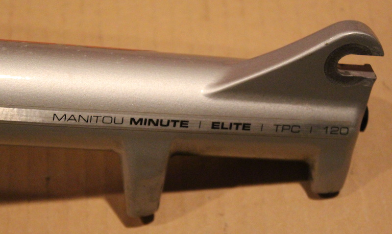 0 -2257- Manitou Minute Elite Fork 120mm TPC Silver