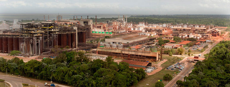 Alunorte aluminum processing factory, Brazil