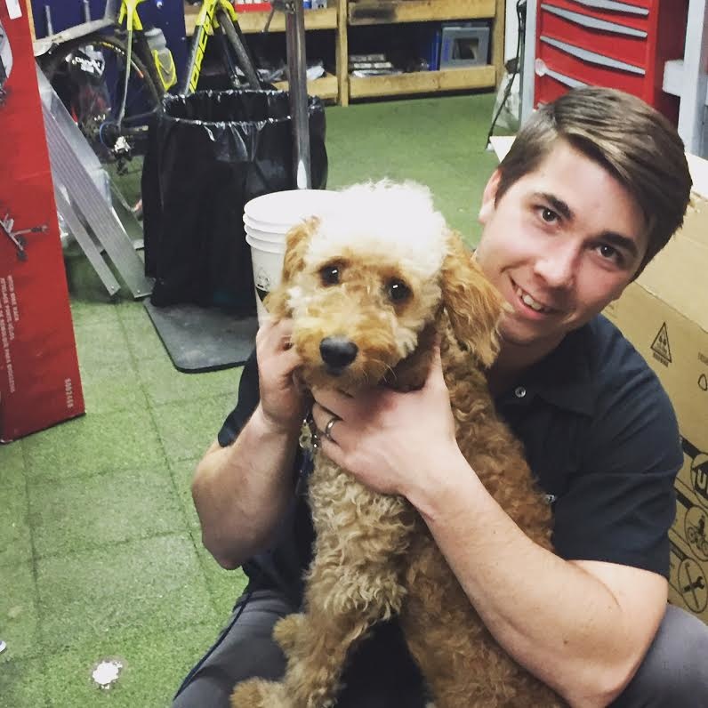 Dan with our newest staff member