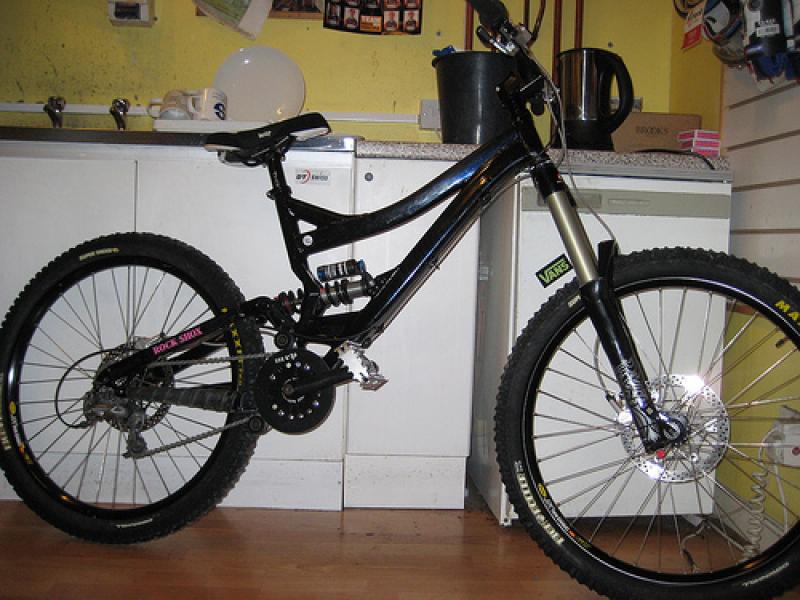 My SX Trail with Rockshox Totem coil forks &amp; Hope Moto V2 brakes with vented rotors.