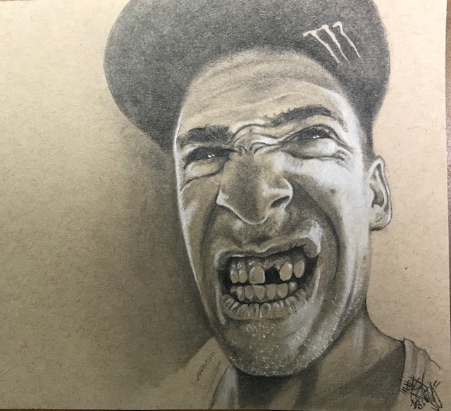 My pencil drawing of Sam Pilgrim this dude shreds hard. I love watching his Youtube videos.