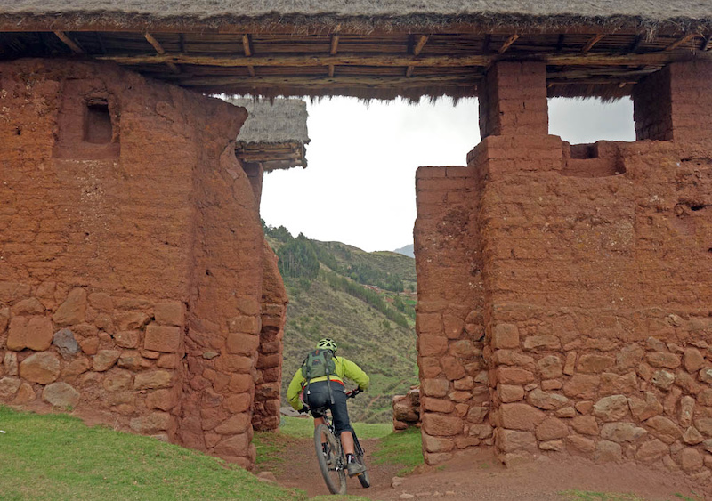 Timeless Peru the living museum shows itself well on the Huchuy Qosqo ride. Not only do you get the massive elevation loss typical of Sacred Valley rides you literally descend not just through bio-geo-climatic zones but also through history as the building styles and architecture morph and meld.
