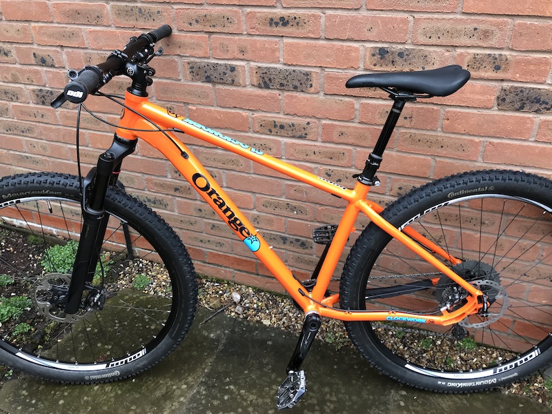 orange 29er hardtail frame