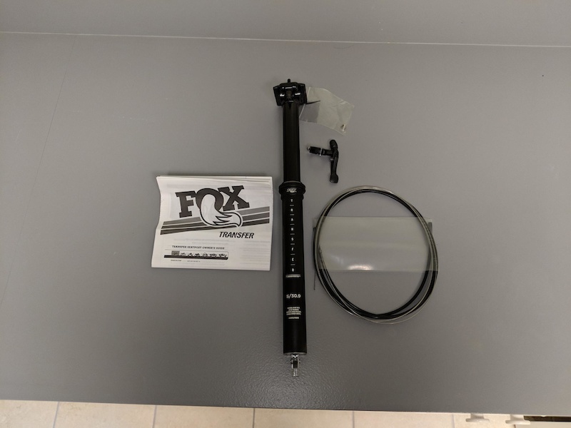 2018 Fox Transfer 30.9 125mm Seatpost with Lever Brand New