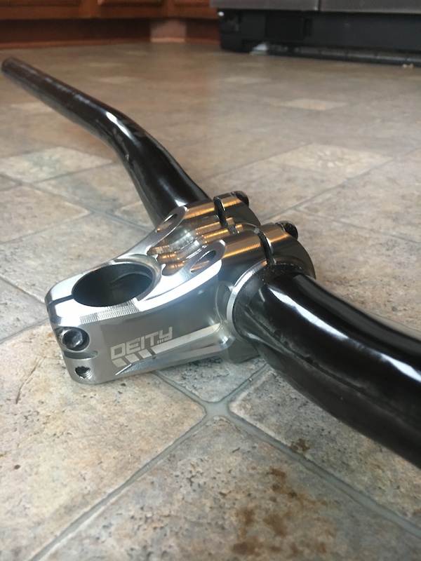2017 Deity Copperhead Stem 50mm Silver 31.8 bar diameter For
