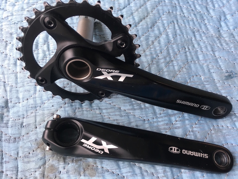 2014 Shimano XT M785 cranks, BBs, chainrings and chain