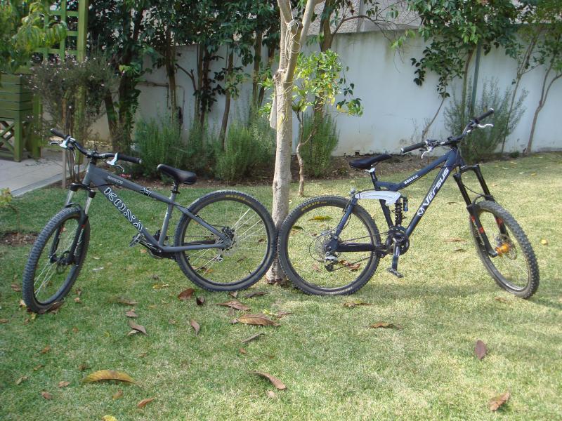 my bikes 
kona shred and versus blitz