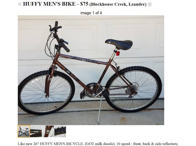 I just saw this ad on C'List...wow. Just wow.
Dig the new fork geometry...but hey, it's got reflectors!