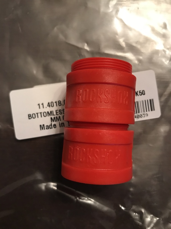 Two brand new 35mm Rockshox Bottemless Tokens for sale!