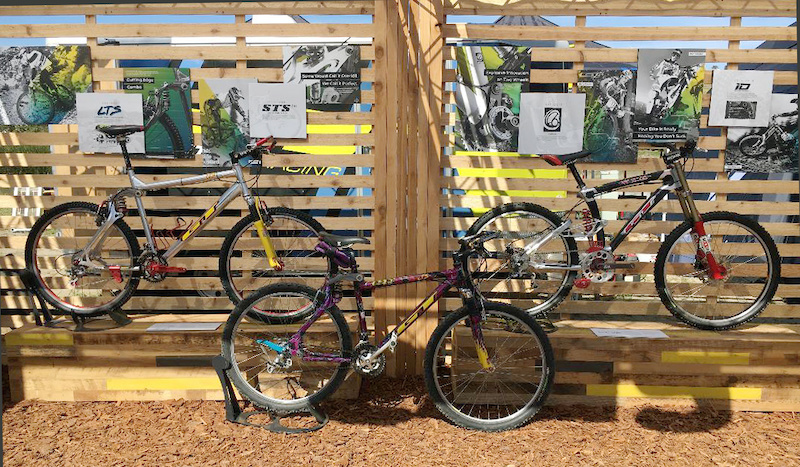 I was asked to be a part of the 25th Anniversary display in the GT booth at the Sea Otter Classic this last weekend. It was a great honor.

Notice that the Shock Pivot/link on my bike is above the top tube instead of under, as on the bike behind mine.  It is because My bike is a small frame and the other one is a large frame.


--//--

The story of the bike to the above/right of my bike. is that it is an STS. It was a carbon fiber bike based on the LTS. 

 You can read the backstory here:

https://bullseyedesignworx.com/our-work/gt-bicycles-sts-carbon-fiber-mountain-bikes/#:~:text=Design%20Solution