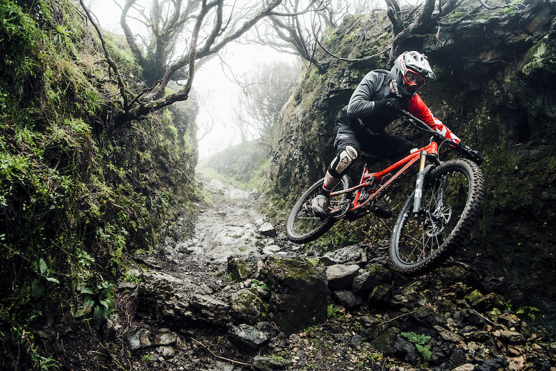 mountain biking at night