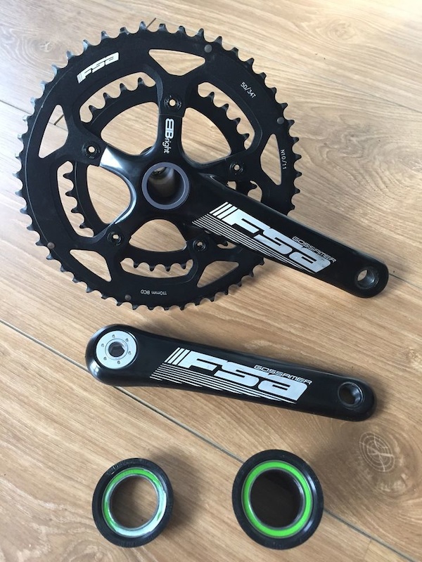 2017 FSA Gossamer BBright Compact Crankset 170mm For Sale