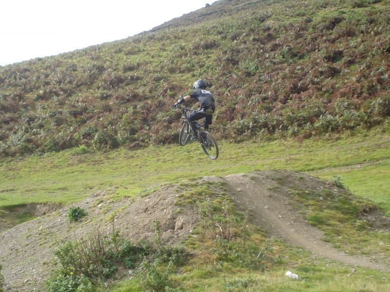 Leo adding a bit of styleeey over one of the tabletops at moelfre.
