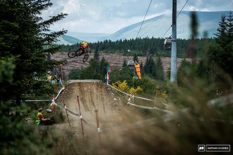 at Fort William World Cup DH Track in Fort William, United Kingdom