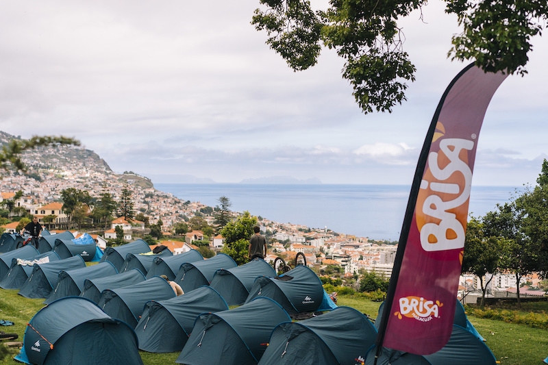 Camp with a view on Day 2 overlooking Funchal.